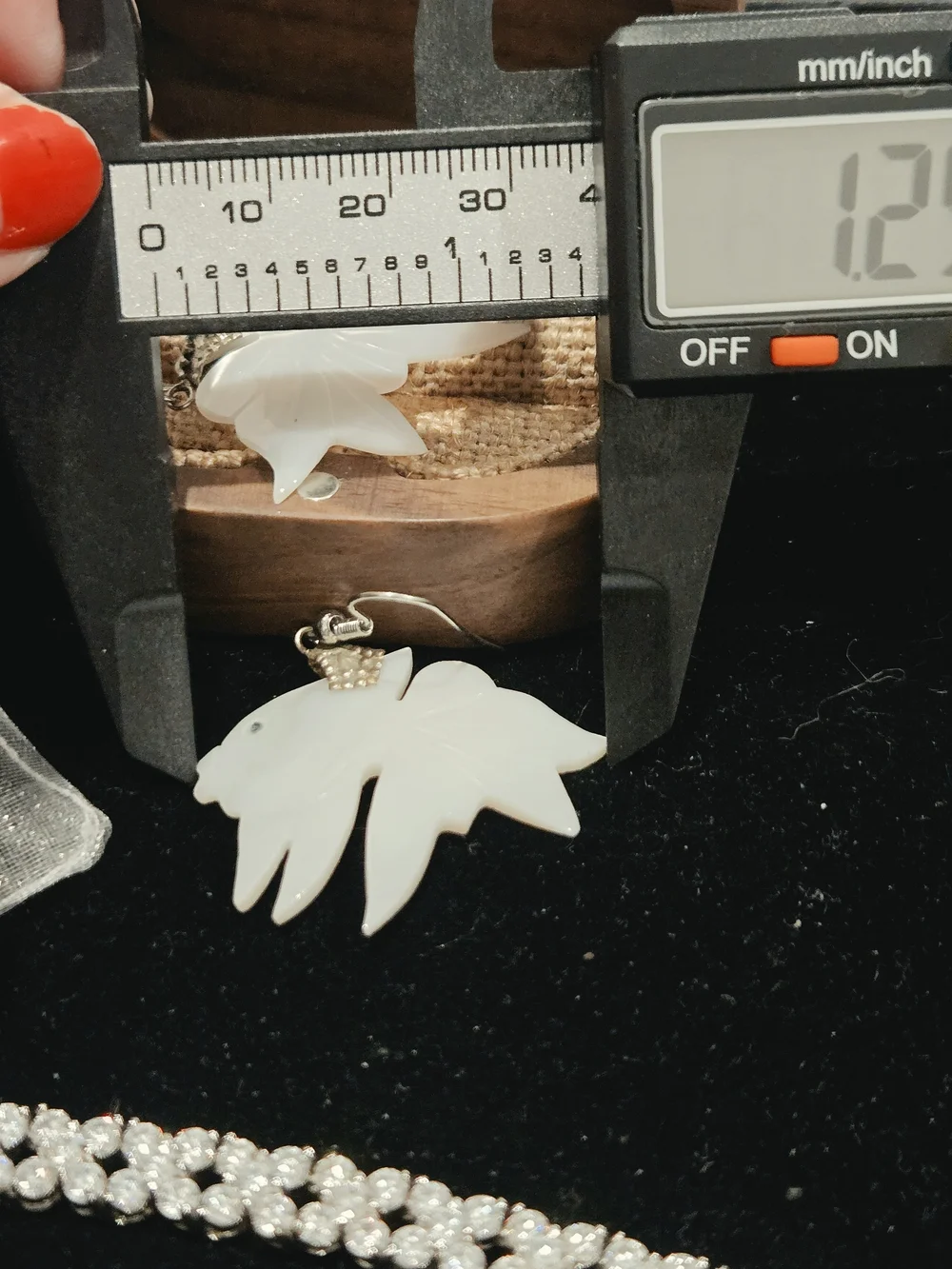 Mother-of-Pearl Fish Dangle Earrings - Iridescent White